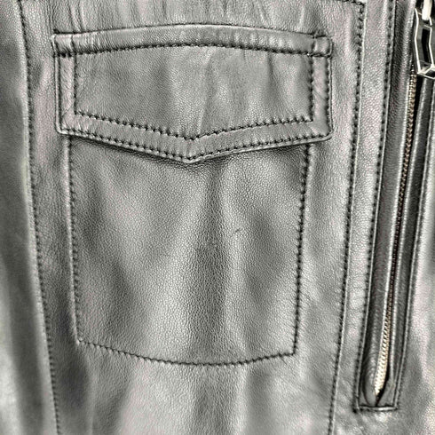 バラシ barassi ラムレザー ダブルジップジャケット メンズ JPN:48