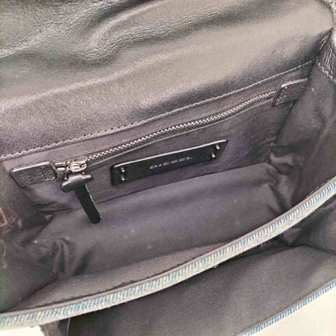 ディーゼル DIESEL MISS-MATCH CROSSBODY 2way ファー デニム ショルダーバッグ レディース