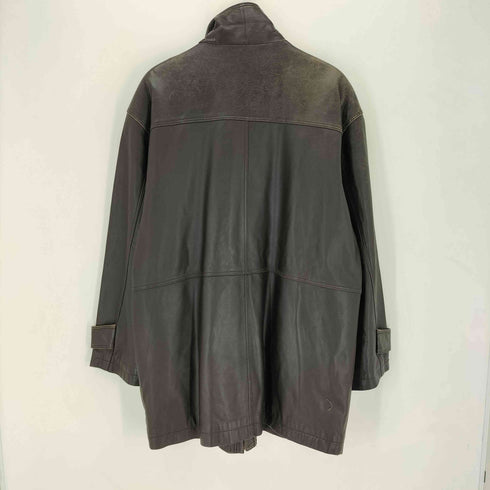 JEUNE GENS 本革 LEATHER ラムレザーハーフコート メンズ JPN:L