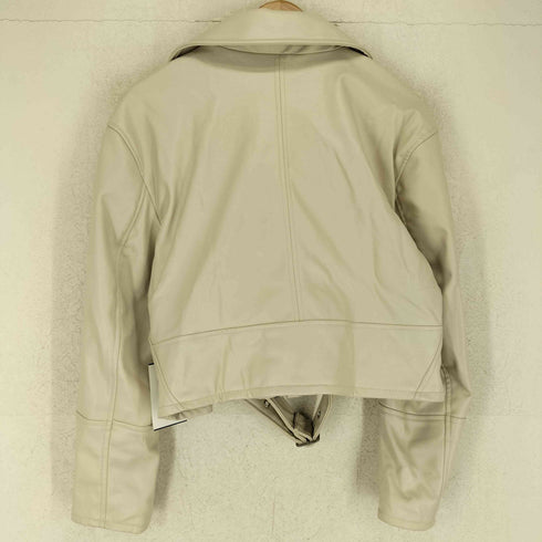 エイチアンドエム H&M フェイクレザーダブルライダースジャケット レディース import:S