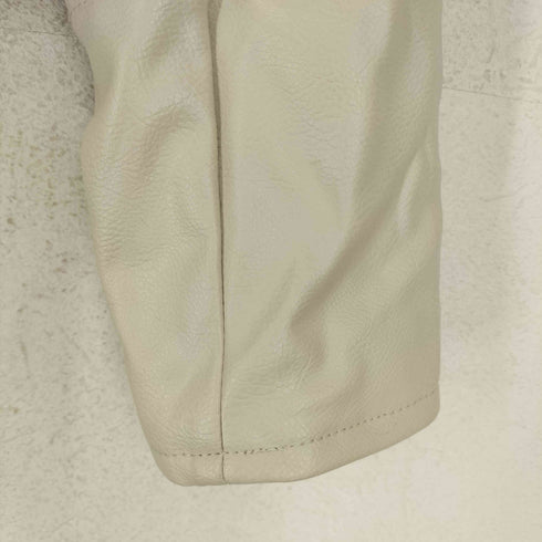 エイチアンドエム H&M フェイクレザーダブルライダースジャケット レディース import:S