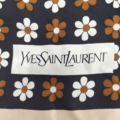 イヴサンローラン Yves Saint Laurent シルク スカーフ レディース