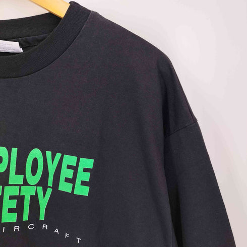 ヘインズ Hanes 90S USA製 シングルステッチ 企業ロゴ 半袖 Tシャツ メンズ import:XL