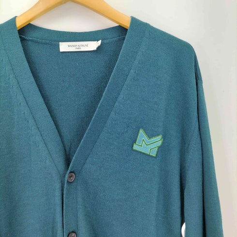 メゾンキツネ MAISON KITSUNE ワッペン ウールカーディガン メンズ JPN:S