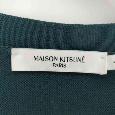 メゾンキツネ MAISON KITSUNE ワッペン ウールカーディガン メンズ JPN:S