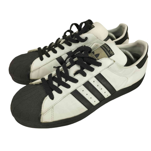 アディダスオリジナルス adidas Originals 90S 95年製 SUPERSTAR スーパースター 金ベロ ローカットスニーカー メンズ JPN:28
