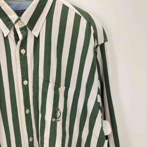 チャップスラルフローレン CHAPS RALPH LAUREN 90S ボタンダウン ストライプ L/S シャツ メンズ import:L