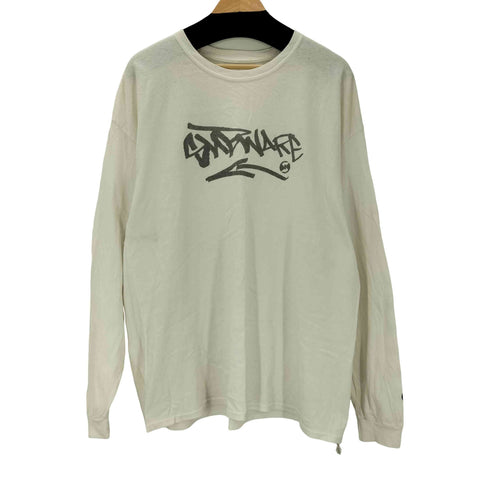 サブウェア SUBWARE USA製 フロント ロゴ アーム プリント L/S カットソー ロンT メンズ XXL