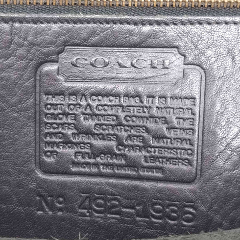 コーチ COACH 80-90S USA製 レザーターンロックショルダーバッグ レディース