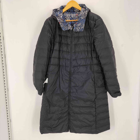 ミッソーニ MISSONI 幾何学模様 総柄 リバーシブル ダウンコート レディース 48
