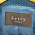 ケティー KETTY luxury 立体編み ノーカラーコート レディース import:M