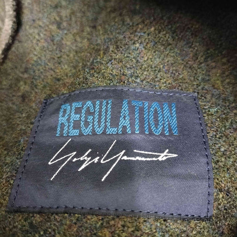 レギュレーションヨウジヤマモト REGULATION Yohji Yamamoto ウール ツイード 変形 ワイドパンツ レディース