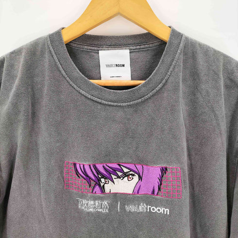 ボルトルーム vaultroom MOTOKO TEE アニメキャラクター刺繍 半袖Tシャツ メンズ L
