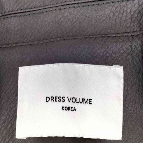 DRESS VOLUME ドレスボリューム フェイクレザー ダブルライダースジャケット メンズ
