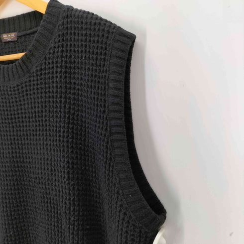 ミスターオリーブ MR.OLIVE ワッフルニットベスト メンズ L