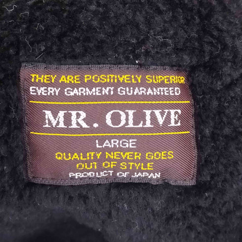 ミスターオリーブ MR.OLIVE 裏地ボア スエード ダブルランチコート メンズ L
