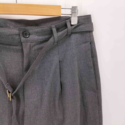 ミスターオリーブ MR.OLIVE THERMO LITE STRETCH TWILL BELTED WIDE TAPERED PANTS ワイドテーパードパンツ メンズ L