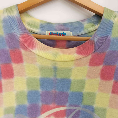 ヒステリックグラマー HYSTERIC GLAMOUR 90S 袖裾シングル タイダイ ロゴ クルーネックTシャツ メンズ FREE