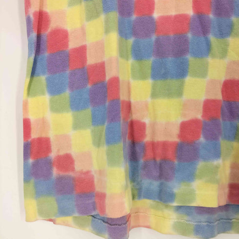 ヒステリックグラマー HYSTERIC GLAMOUR 90S 袖裾シングル タイダイ ロゴ クルーネックTシャツ メンズ FREE