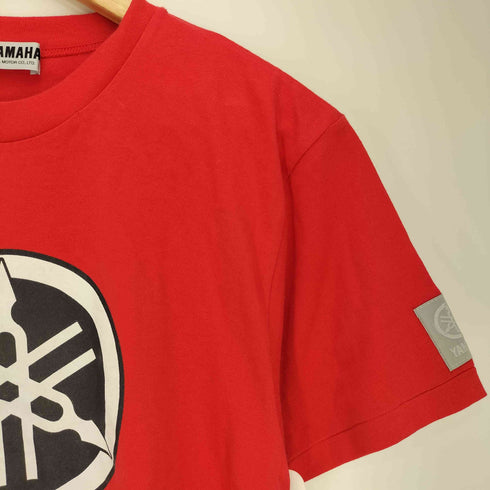 ヤマハ yamaha 袖裾シングル プリント クルーネックTシャツ メンズ