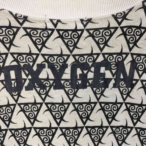 PEACEMAKER リネン混 総柄 OXYGEN クルーネックTシャツ メンズ