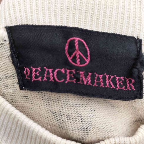 PEACEMAKER リネン混 総柄 OXYGEN クルーネックTシャツ メンズ