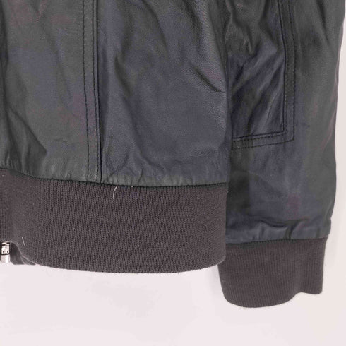 ジャックアンドジョーンズ JACK&JONES CLARK LEATHER JACKET 山羊 シングルライダースジャケット Y2K メンズ 170/92A