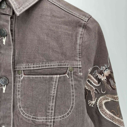 ヴィヴィアンタム VIVIENNE TAM 龍刺繍 4TH デニムジャケット レディース JPN:1