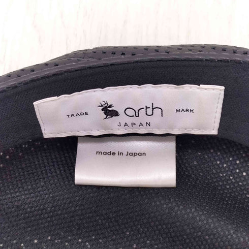 アース arth レザー パンチング キャスケット メンズ 58