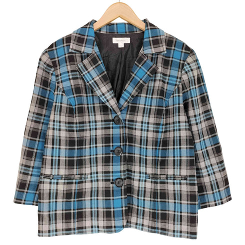 Dressbarn 3Bチェックテーラードジャケット レディース JPN:L