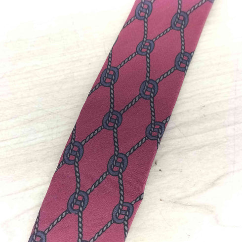 イヴサンローラン Yves Saint Laurent cravates 総柄 シルクネクタイ メンズ