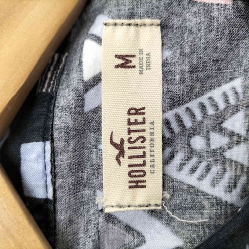 ホリスター Hollister 総柄ボタンダウンショートスリーブシャツ メンズ JPN:M