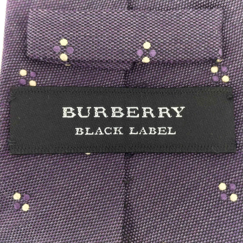 バーバリーブラックレーベル BURBERRY BLACK LABEL 総柄 シルクネクタイ メンズ