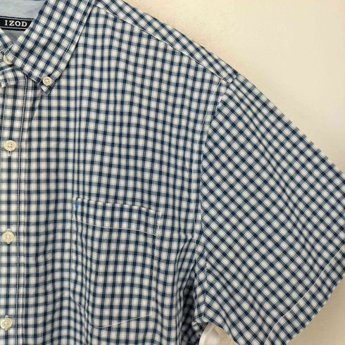 アイゾッド IZOD ボタンダウンショートスリーブチェックシャツ メンズ JPN:XL