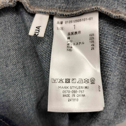 ムルーア MURUA ペプラムデニムミニスカートセットアップ レディース JPN:1