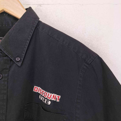 DISCOUNT 企業ロゴ ショートスリーブ ワークシャツ メンズ JPN:M
