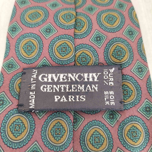 ジバンシィ GIVENCHY 総柄 シルクネクタイ メンズ
