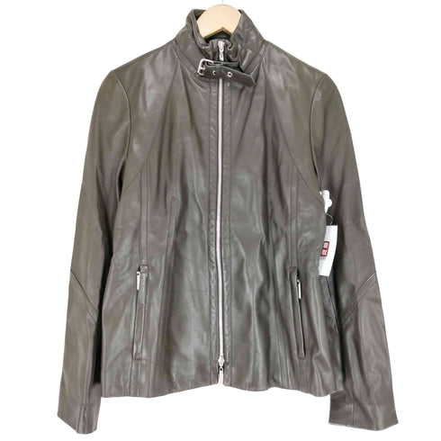 アルチザン ARTISAN 00S lamb leather ジップアップレザージャケット Y2K レディース JPN:S