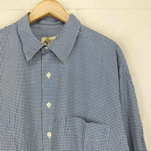 エディーバウアー Eddie Bauer 白タグ ギンガムチェック ロングスリーブシャツ メンズ JPN:XL