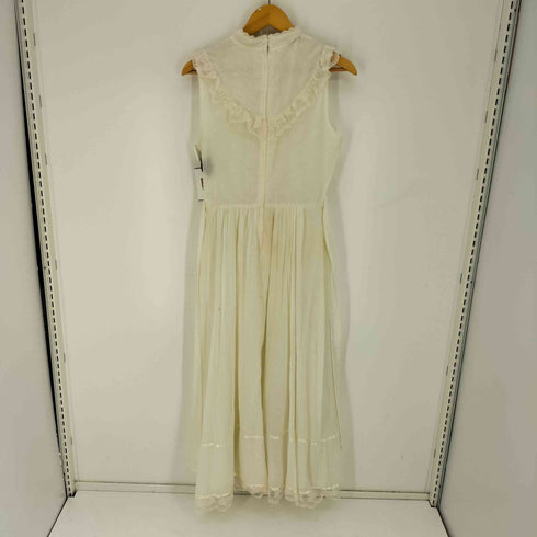 CANDI JONES CALIFORNIA 70S 紙タグ ロケットTALON 花柄 レース タック ノースリーブワンピース レディース