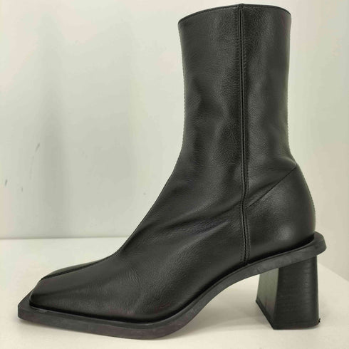 ザラ ZARA スクエアトゥ サイドゴアブーツ レディース EUR:35