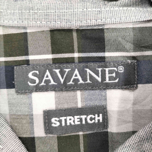 SAVANE ショートスリーブチェックシャツ メンズ JPN:XL