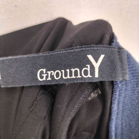グラウンドワイ Ground Y 22SS ジッパーポケット付き 異素材切替 スキニーイージーパンツ レディース JPN:2