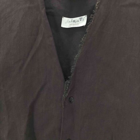 GABRIELA COLL GARMENTS ガブリエラ コール ガーメンツ No.97 SOLBIATI LINEN SHIRT 麻 リネン 100% アルチザン メンズ import:XL