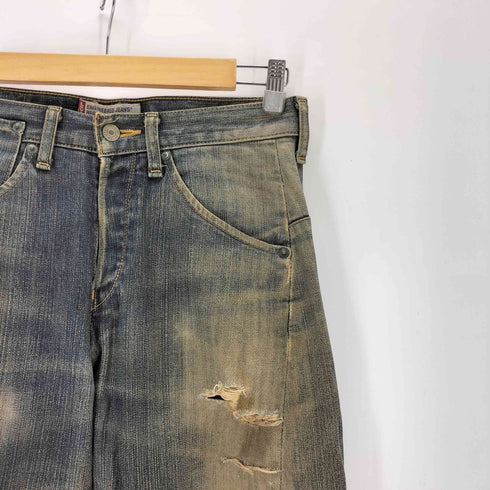 リーバイス Levis 00S 日本製 ENGINEERED JEANS REGULAR 立体裁断 ボタンフライ デニムパンツ 01年製 Y2K レディース US:28-29