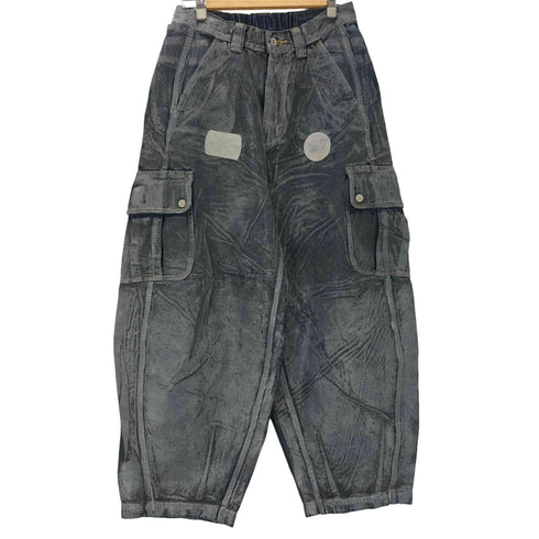 ボディソング BODY SONG. 24AW BO REFLECTIVE LAMINATE DENIM PT リフレクティブ ラミネート カーゴ バギー デニム パンツ メンズ OS