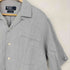 ポロバイラルフローレン Polo by RALPH LAUREN CALDWELL 開襟 裾ポニー刺繍 シルクリネンオープンカラーシャツ SILK51% LINEN49% メンズ import:M
