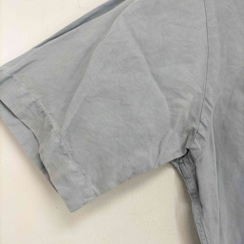 ポロバイラルフローレン Polo by RALPH LAUREN CALDWELL 開襟 裾ポニー刺繍 シルクリネンオープンカラーシャツ SILK51% LINEN49% メンズ import:M