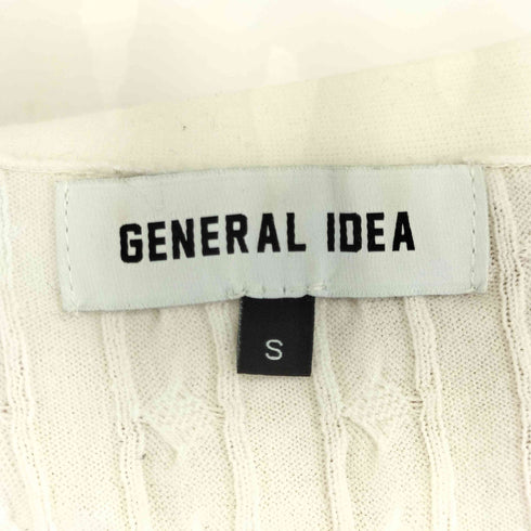 GENERAL IDEA エアリーVネックケーブルカーディガン レディース S