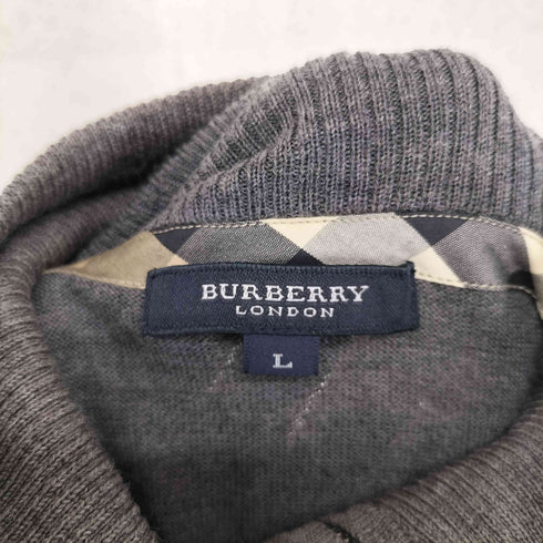 バーバリーロンドン BURBERRY LONDON ハーフジップ ウールセーター レディース JPN:L